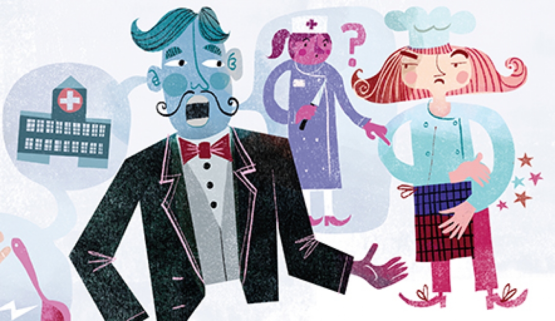 Cheferna pladdrar om sjukskriven!
